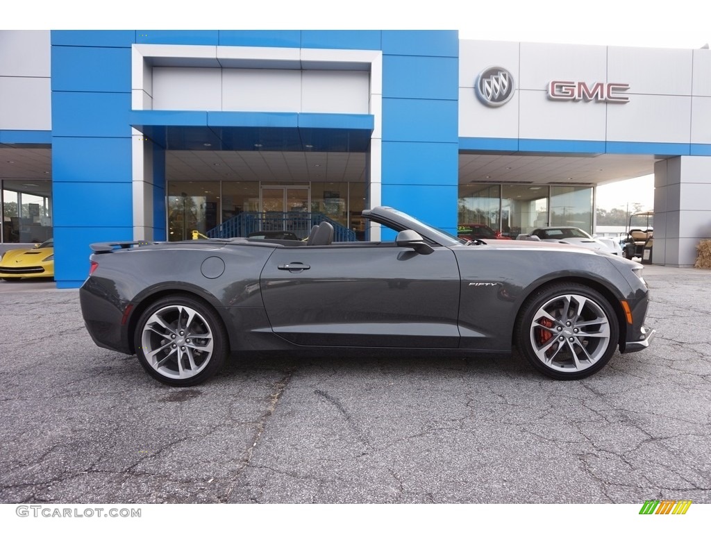 Nightfall Gray Metallic 2017 Chevrolet Camaro LT Convertible 50th Anniversary Exterior Photo #116970793