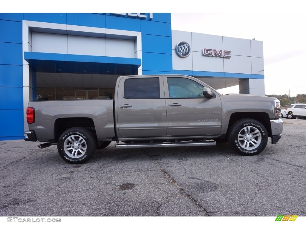 Pepperdust Metallic 2017 Chevrolet Silverado 1500 LT Crew Cab Exterior Photo #116971087