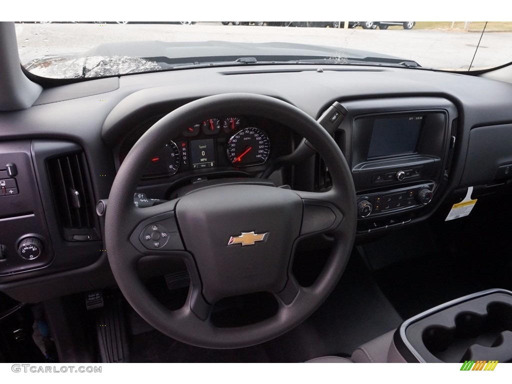 2017 Chevrolet Silverado 1500 WT Regular Cab Dark Ash/Jet Black Dashboard Photo #116971375