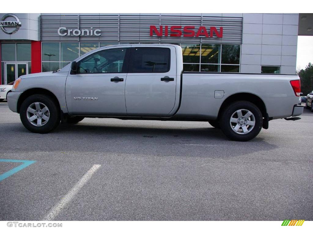 2009 Titan XE Crew Cab - Radiant Silver / Charcoal photo #1