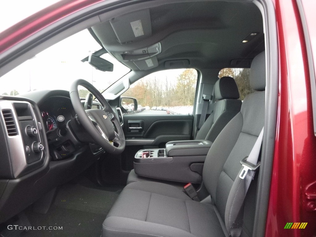 Jet Black Interior 2017 Chevrolet Silverado 1500 LT Double Cab 4x4 Photo #116974096
