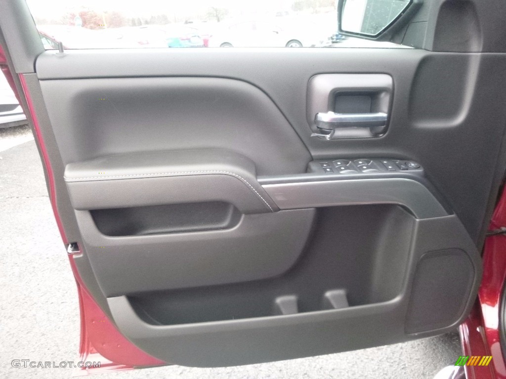 2017 Chevrolet Silverado 1500 LT Double Cab 4x4 Jet Black Door Panel Photo #116974150
