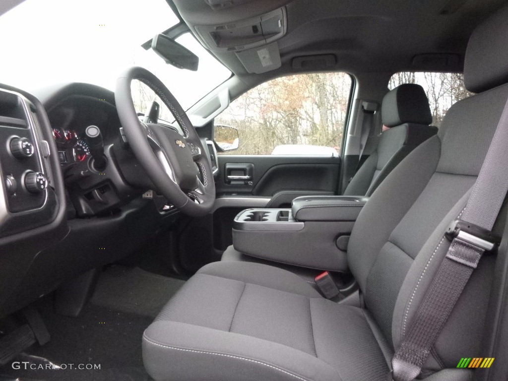 Jet Black Interior 2017 Chevrolet Silverado 1500 LT Double Cab 4x4 Photo #116974835