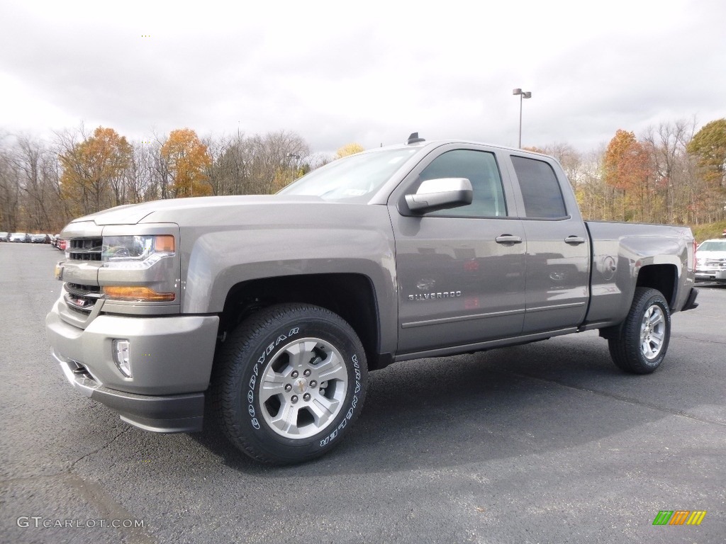 Pepperdust Metallic 2017 Chevrolet Silverado 1500 LT Double Cab 4x4 Exterior Photo #116975029