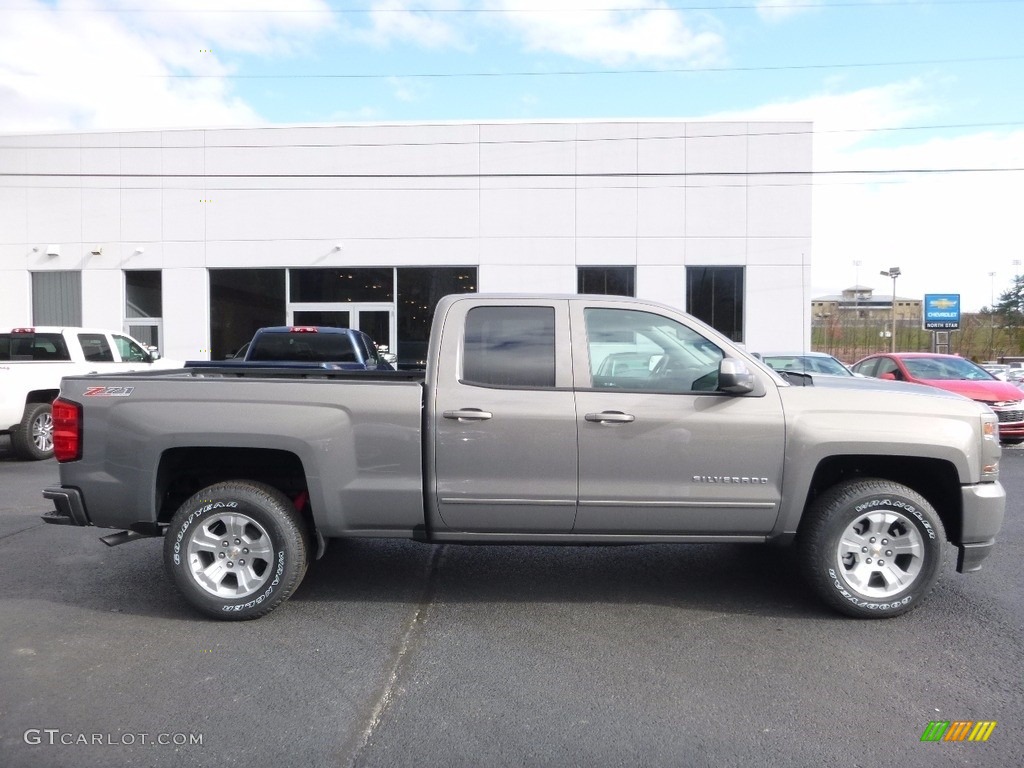 Pepperdust Metallic 2017 Chevrolet Silverado 1500 LT Double Cab 4x4 Exterior Photo #116975083