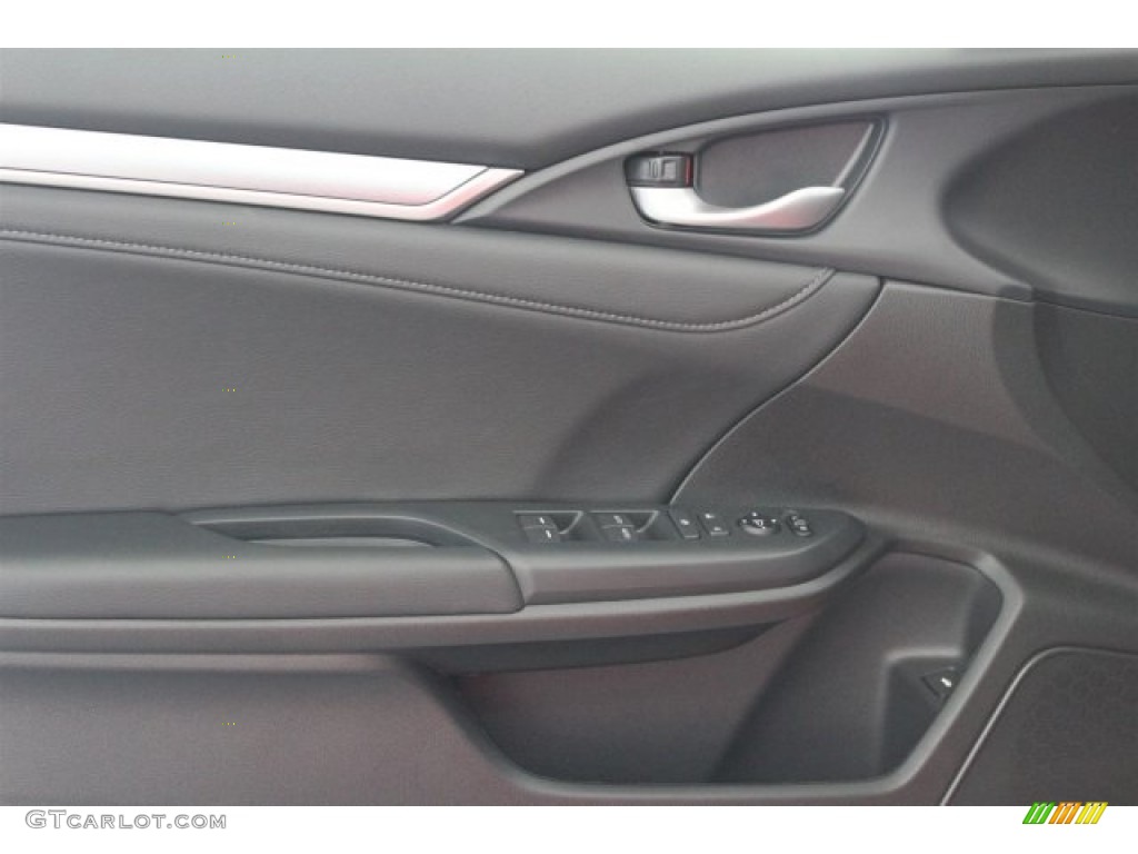 2017 Honda Civic Touring Sedan Black Door Panel Photo #116975209