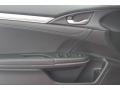 Black 2017 Honda Civic Touring Sedan Door Panel