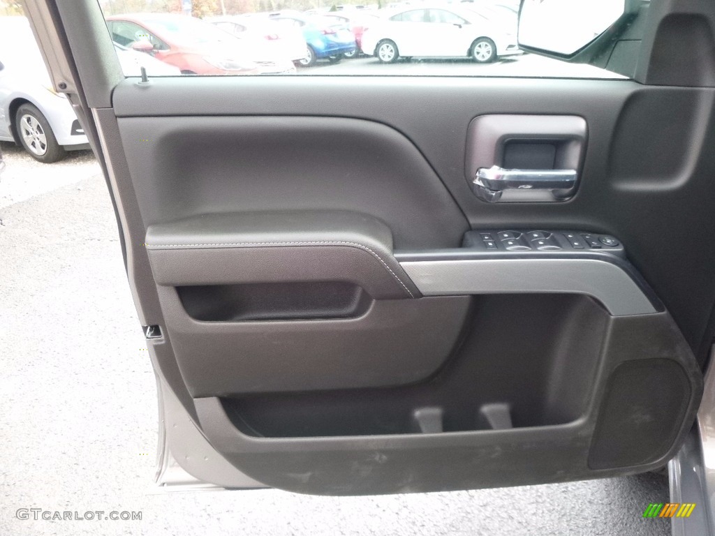 2017 Chevrolet Silverado 1500 LT Double Cab 4x4 Jet Black Door Panel Photo #116975245