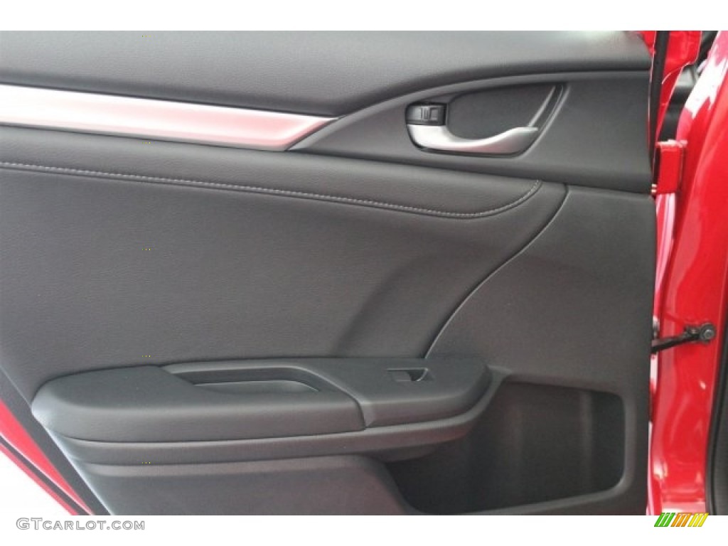 2017 Honda Civic Touring Sedan Black Door Panel Photo #116975410