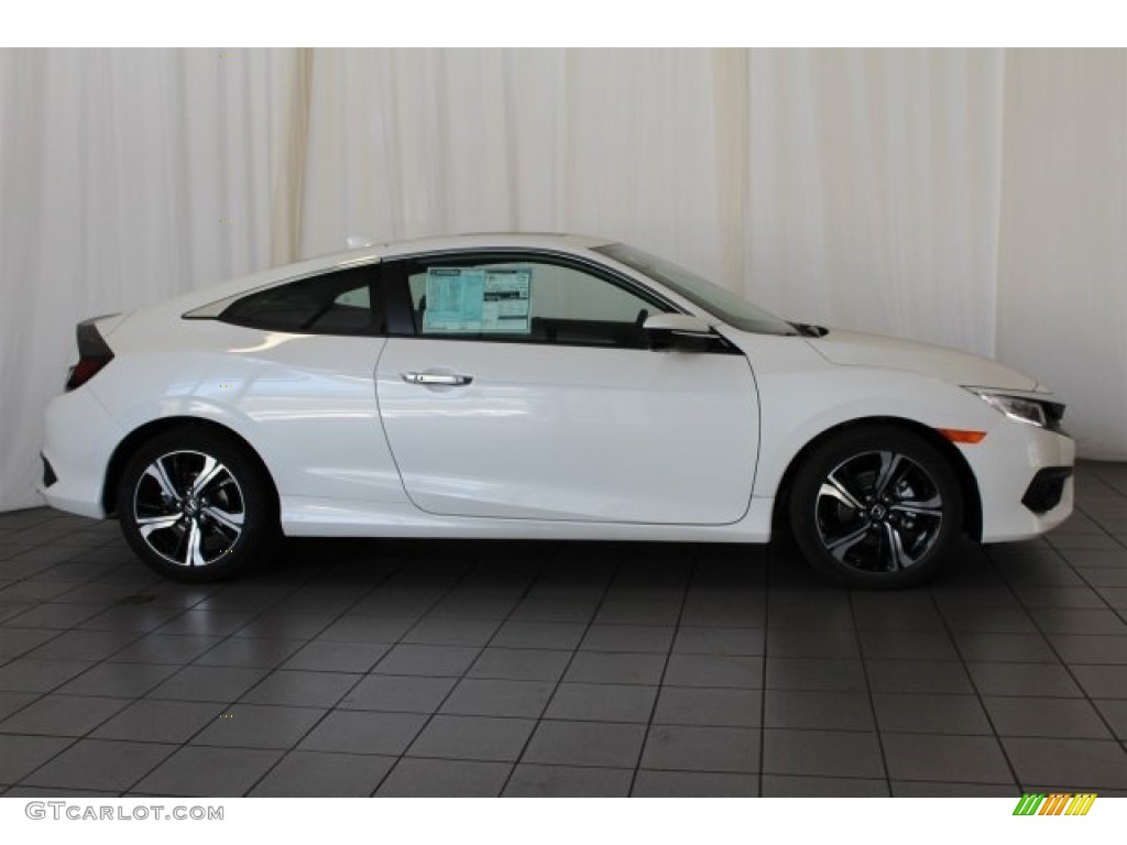 White Orchid Pearl 2017 Honda Civic Touring Coupe Exterior Photo #116975497