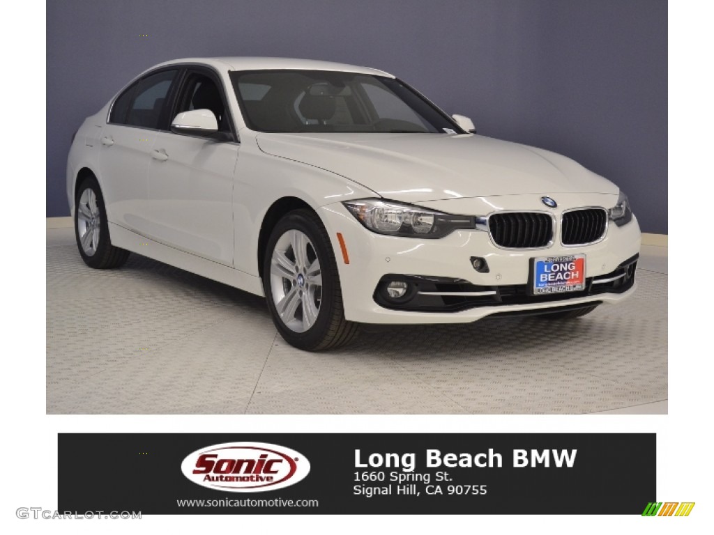 2017 3 Series 330i Sedan - Alpine White / Black photo #1