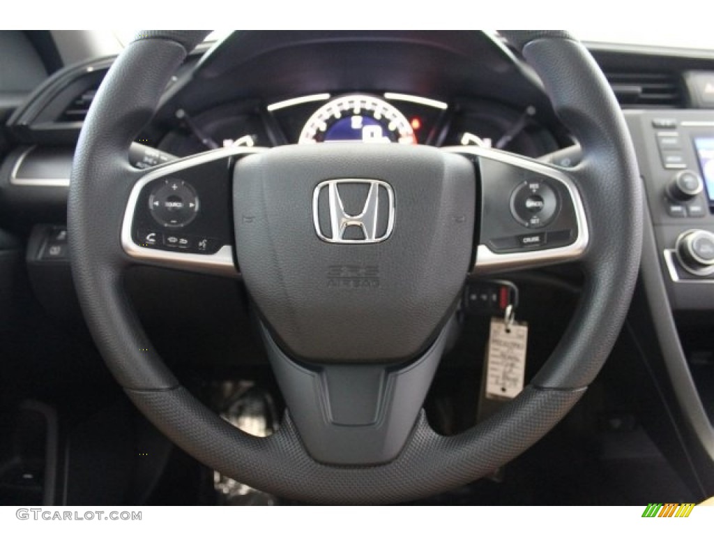 2017 Honda Civic LX Sedan Gray Steering Wheel Photo #116976529