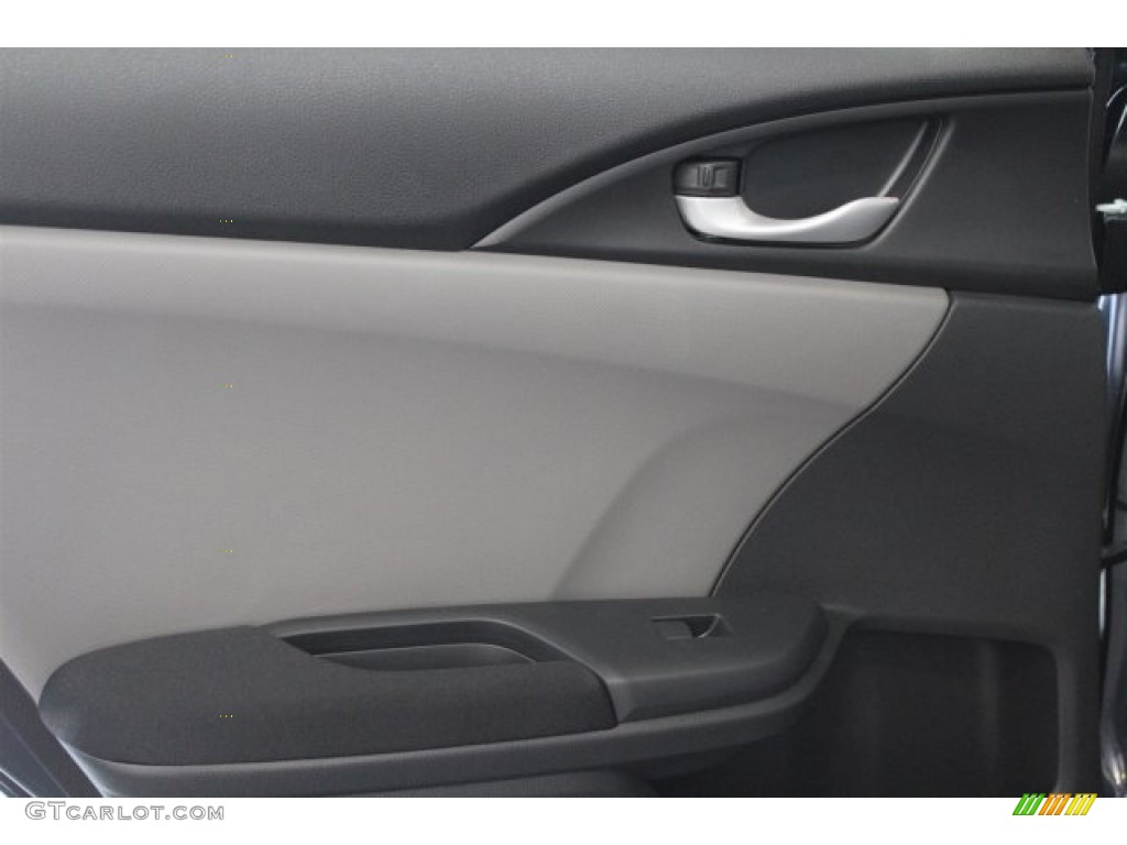2017 Honda Civic LX Sedan Gray Door Panel Photo #116976655