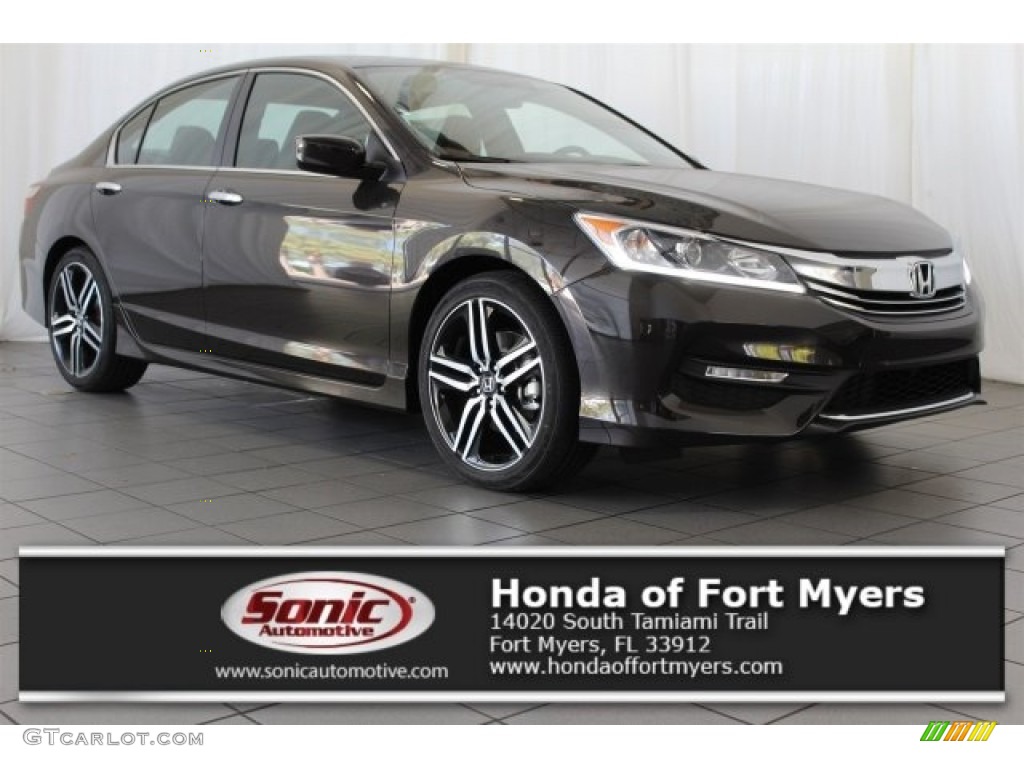 2017 Accord Sport Special Edition Sedan - Kona Coffee Metallic / Black photo #1