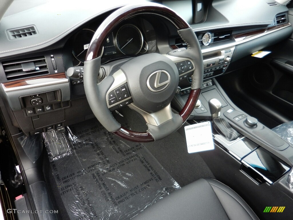 Black Interior 2017 Lexus ES 350 Photo #116978612