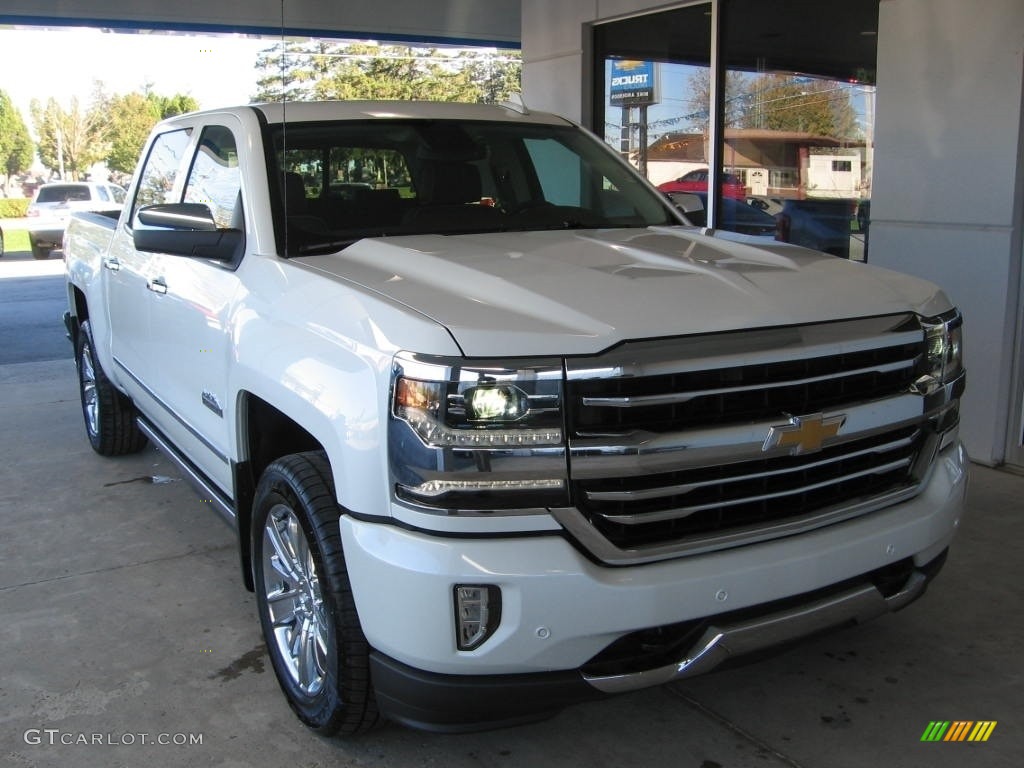 2017 Silverado 1500 High Country Crew Cab 4x4 - Iridescent Pearl Tricoat / High Country Saddle photo #1