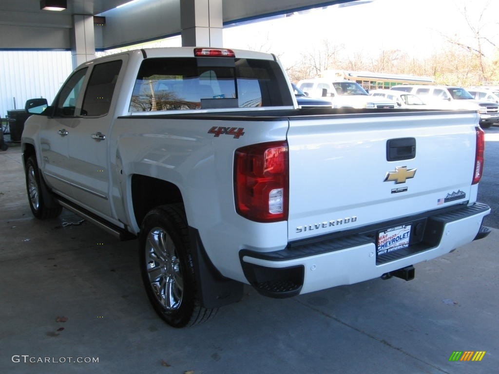 2017 Silverado 1500 High Country Crew Cab 4x4 - Iridescent Pearl Tricoat / High Country Saddle photo #3