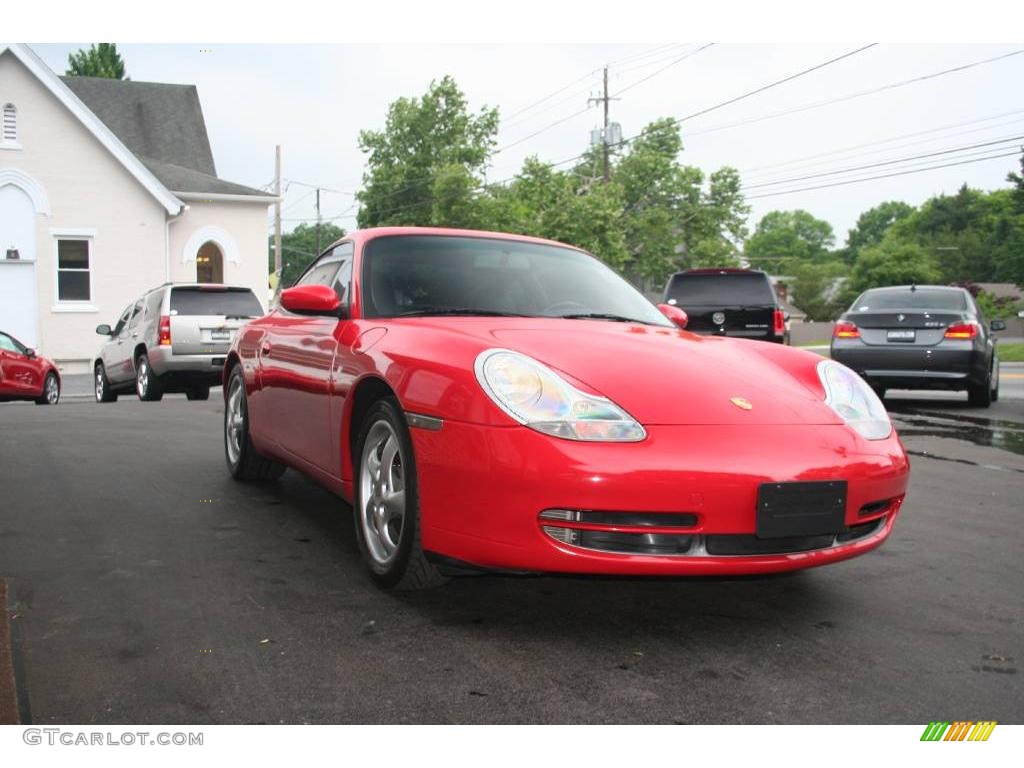 1999 911 Carrera Coupe - Guards Red / Black photo #1