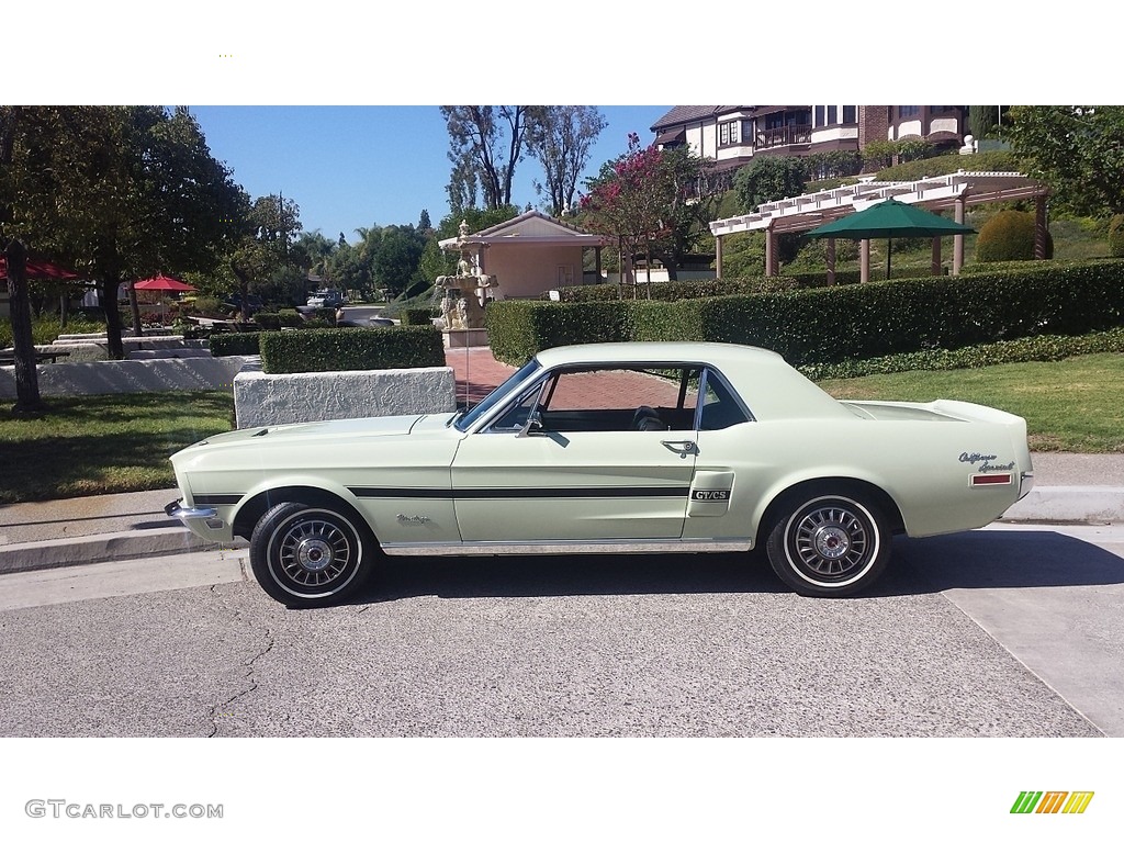 1968 Mustang California Special Coupe - Seafoam Green / Black photo #1