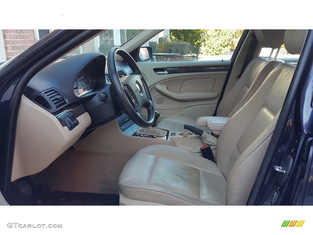 2002 3 Series 325i Sedan - Orient Blue Metallic / Sand photo #21