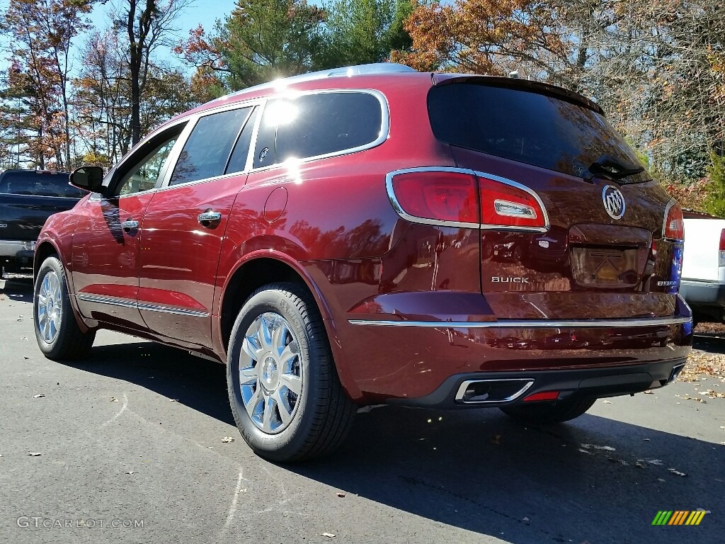 2017 Enclave Leather AWD - Crimson Red Tintcoat / Light Titanium photo #4