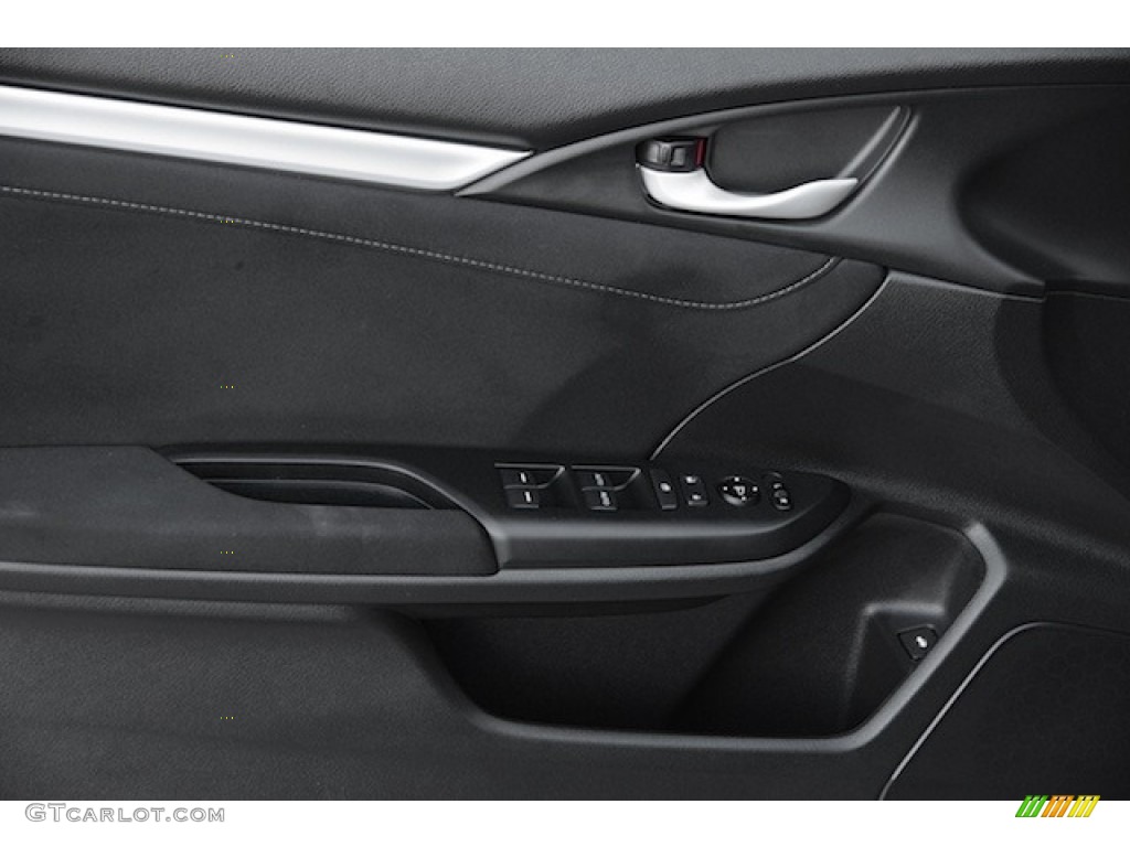 2017 Honda Civic EX Sedan Black Door Panel Photo #116987291