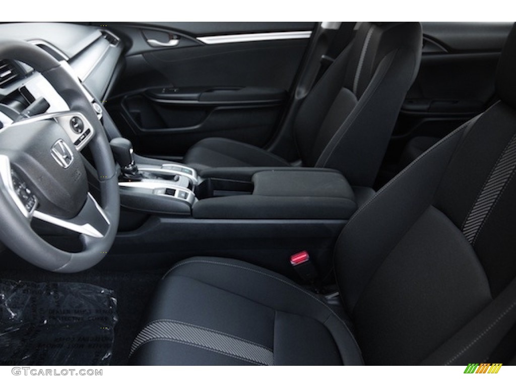 Black Interior 2017 Honda Civic EX Sedan Photo #116987309