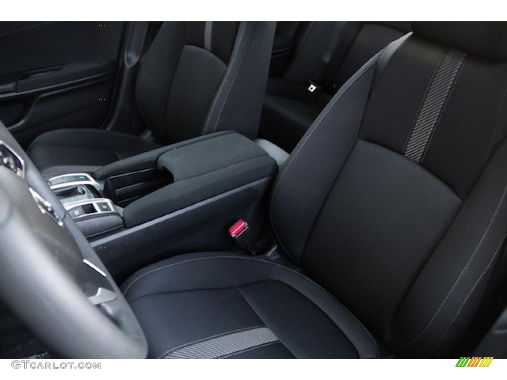 Black Interior 2017 Honda Civic EX Sedan Photo #116987357