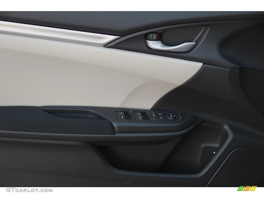 2017 Honda Civic LX Sedan Ivory Door Panel Photo #116987657