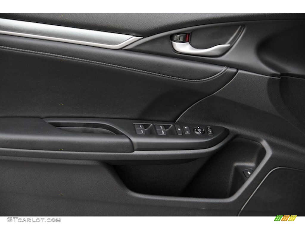 2017 Honda Civic EX-L Sedan Black Door Panel Photo #116988842