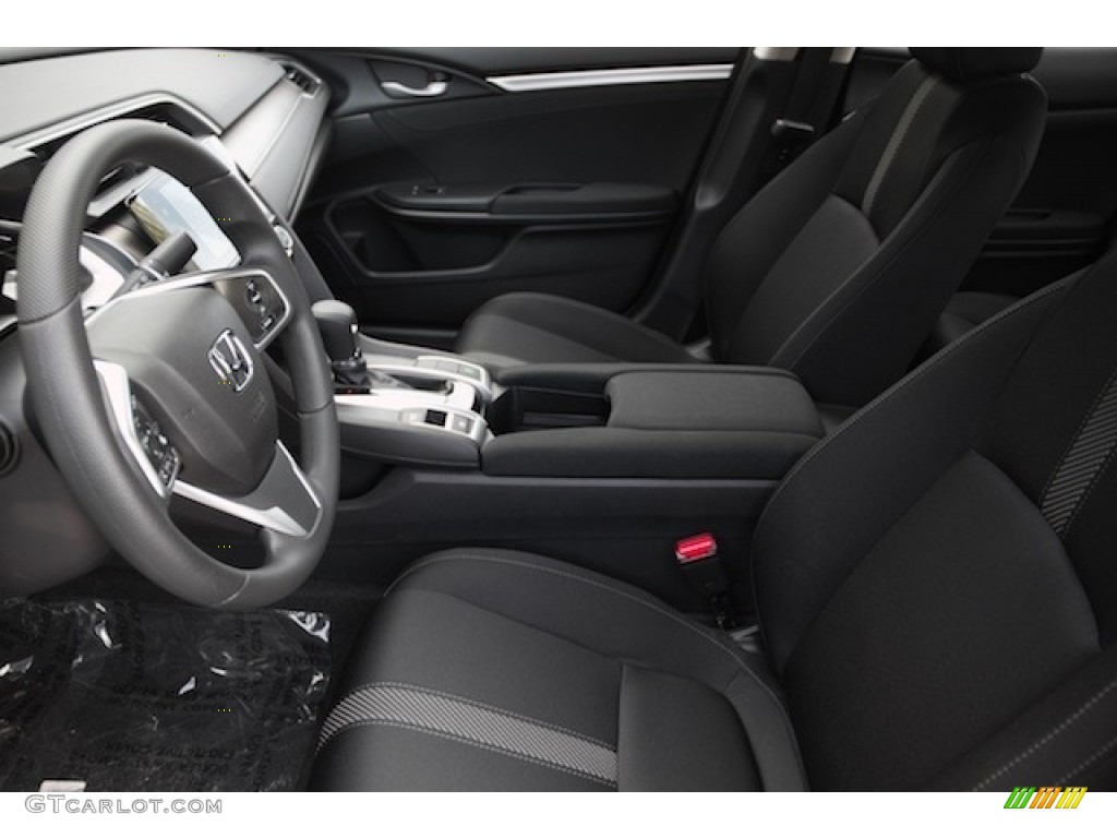 Black Interior 2017 Honda Civic EX-T Sedan Photo #116989229