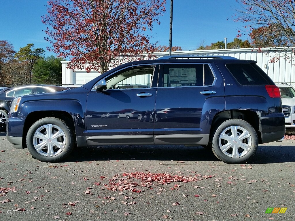Dark Sapphire Blue Metallic 2017 GMC Terrain SLT AWD Exterior Photo #116989454