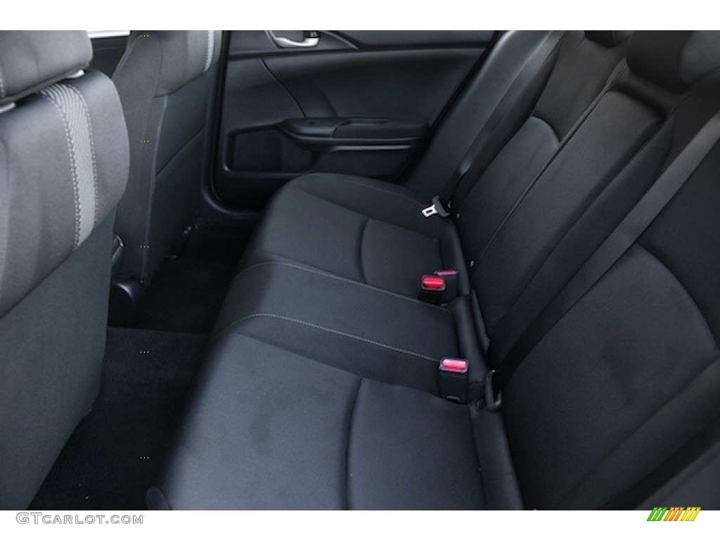 Black Interior 2017 Honda Civic EX Sedan Photo #116989661