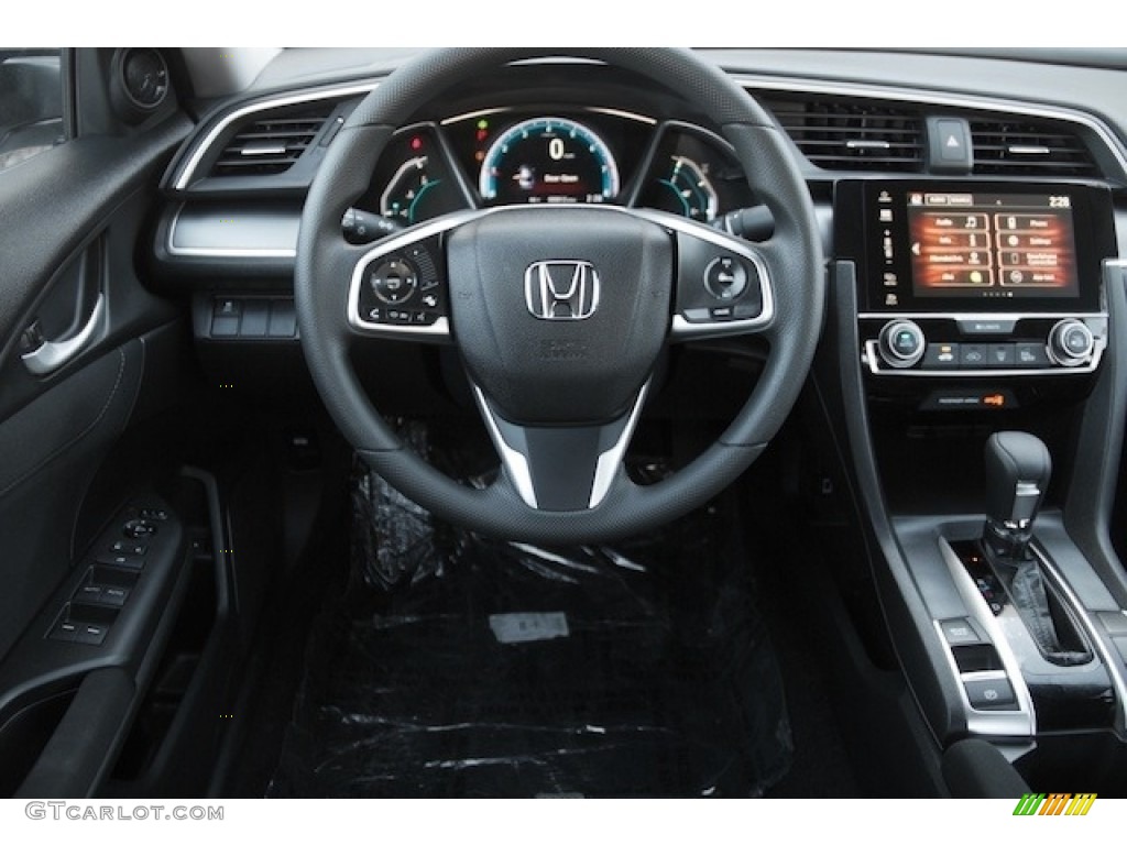 2017 Honda Civic EX Sedan Black Dashboard Photo #116989682