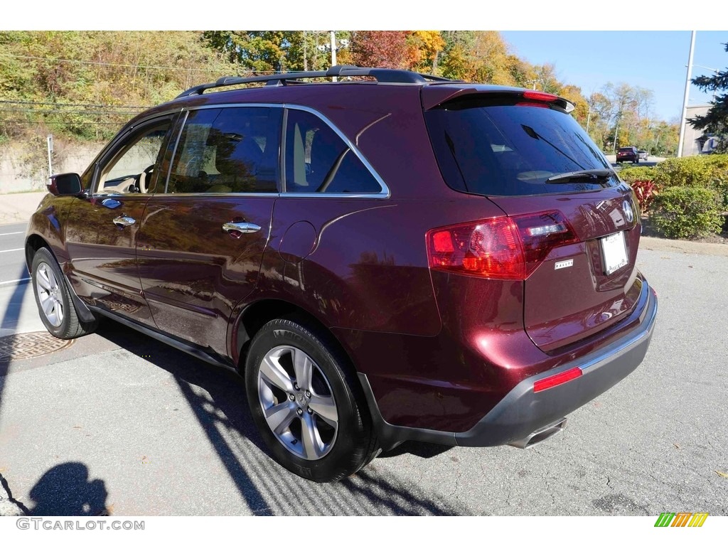 2013 MDX SH-AWD Technology - Dark Cherry Pearl / Parchment photo #6