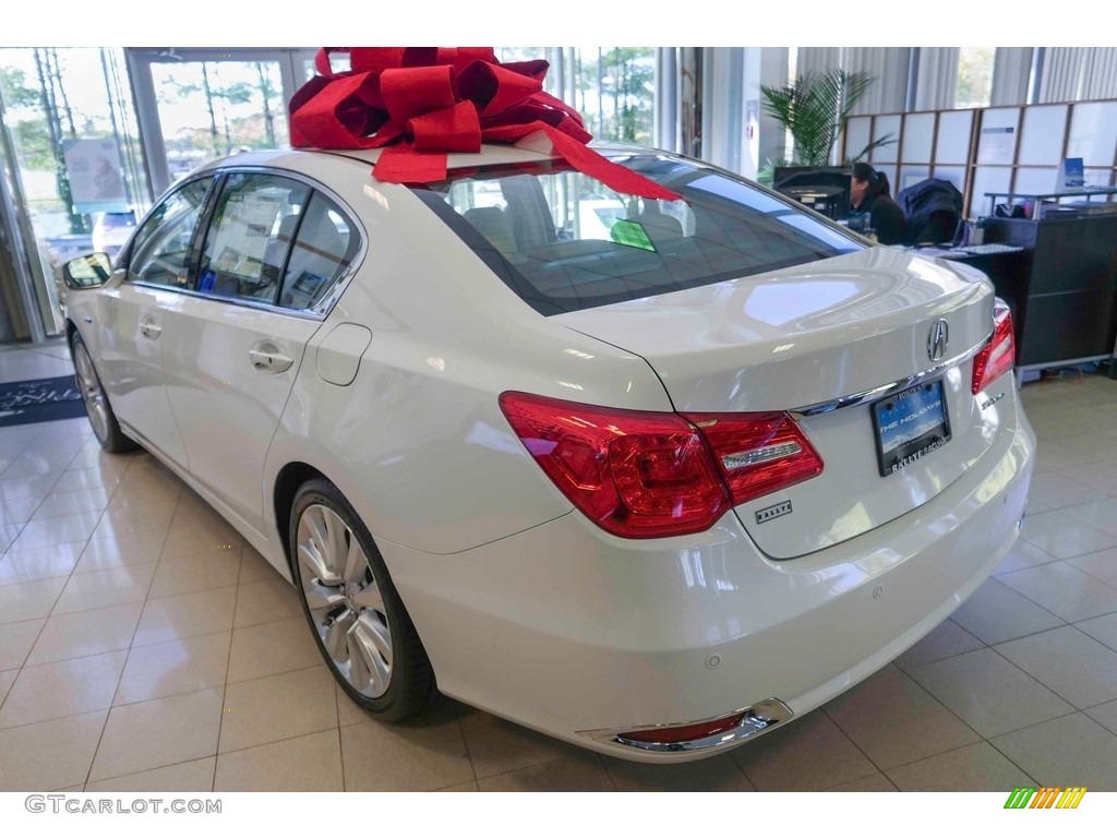 2016 RLX Sport Hybrid SH-AWD Advance - Bellanova White Pearl / Seacoast photo #3