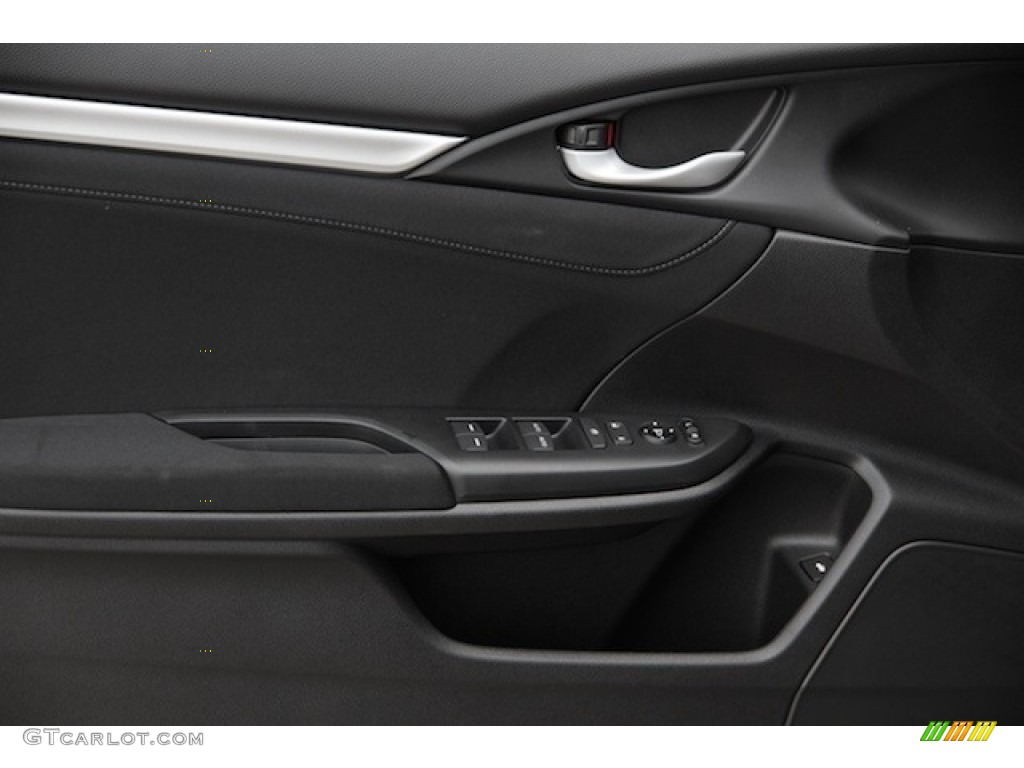 2017 Honda Civic EX-T Sedan Black Door Panel Photo #116991854