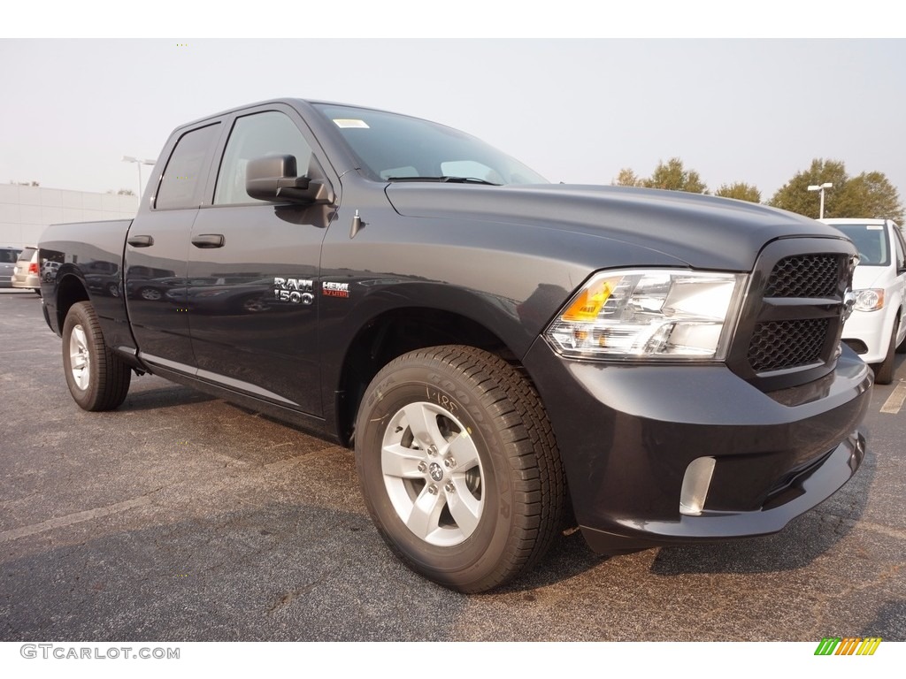 2017 1500 Express Quad Cab - Maximum Steel Metallic / Black/Diesel Gray photo #4