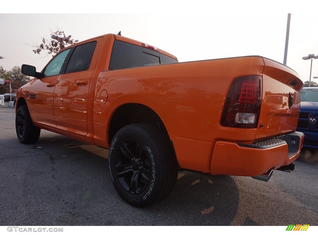 2017 1500 Sport Crew Cab 4x4 - Ignition Orange / TA Black/Orange photo #2