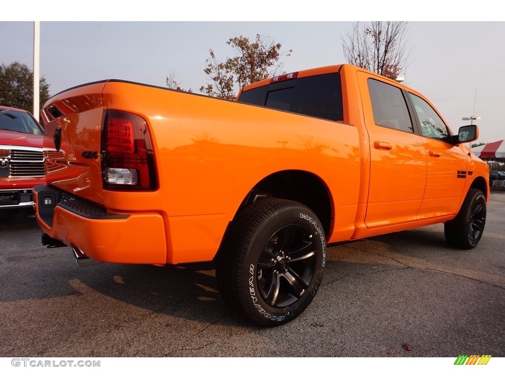 Ignition Orange 2017 Ram 1500 Sport Crew Cab 4x4 Exterior Photo #116994527