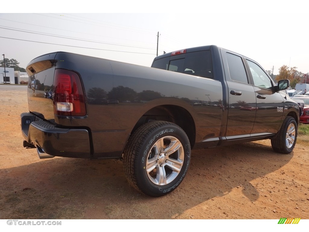 2017 1500 Sport Quad Cab - Maximum Steel Metallic / Black photo #3