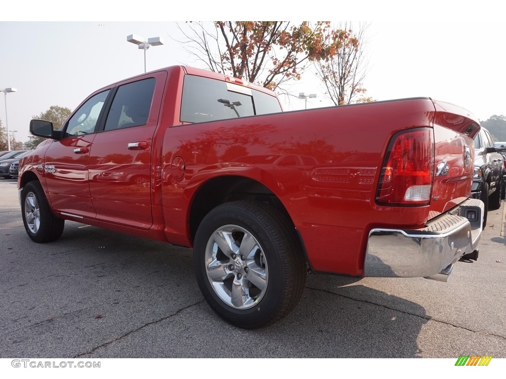 2017 1500 Big Horn Crew Cab - Flame Red / Black/Diesel Gray photo #2