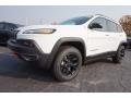 2017 Bright White Jeep Cherokee Trailhawk 4x4  photo #1