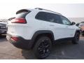 2017 Bright White Jeep Cherokee Trailhawk 4x4  photo #3