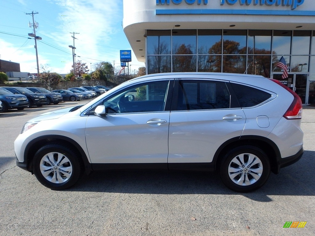 2014 CR-V EX-L AWD - Alabaster Silver Metallic / Black photo #2