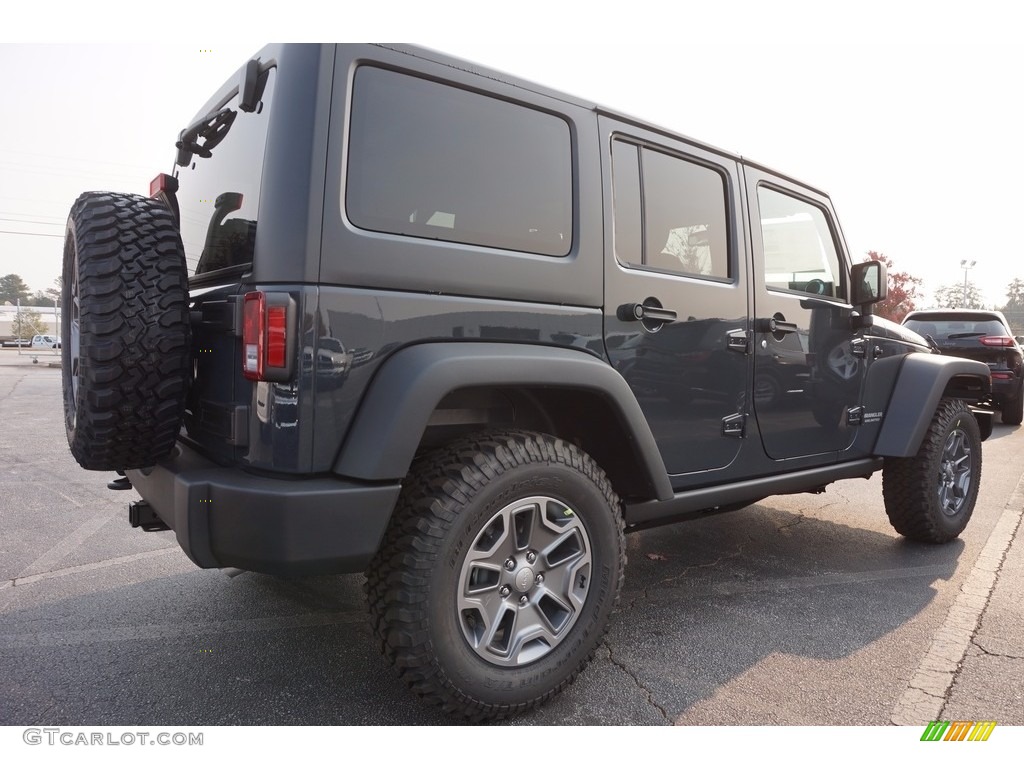 2017 Wrangler Unlimited Rubicon 4x4 - Rhino / Black photo #3