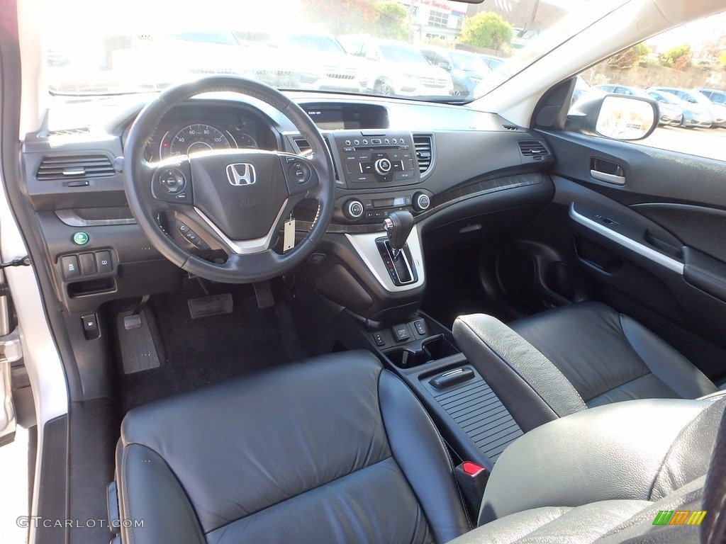 2014 CR-V EX-L AWD - Alabaster Silver Metallic / Black photo #17