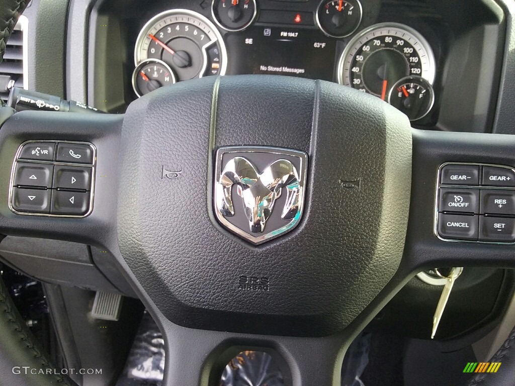 2017 1500 Big Horn Crew Cab 4x4 - True Blue Pearl / Black/Diesel Gray photo #7