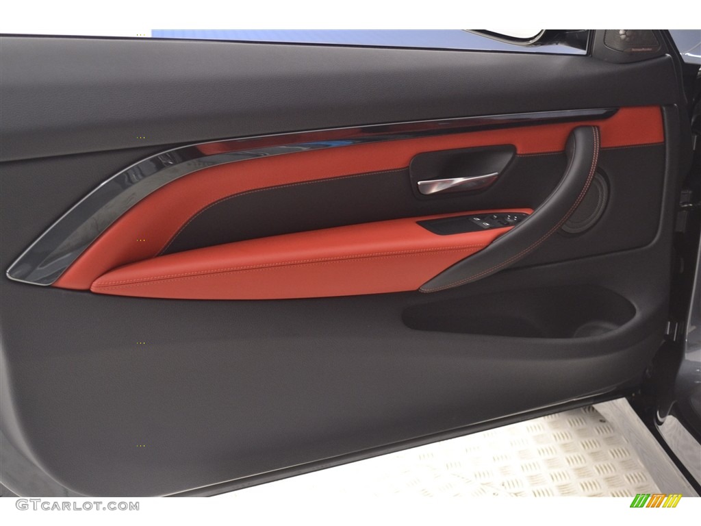 2017 BMW M4 Coupe Sakhir Orange/Black Door Panel Photo #116999333