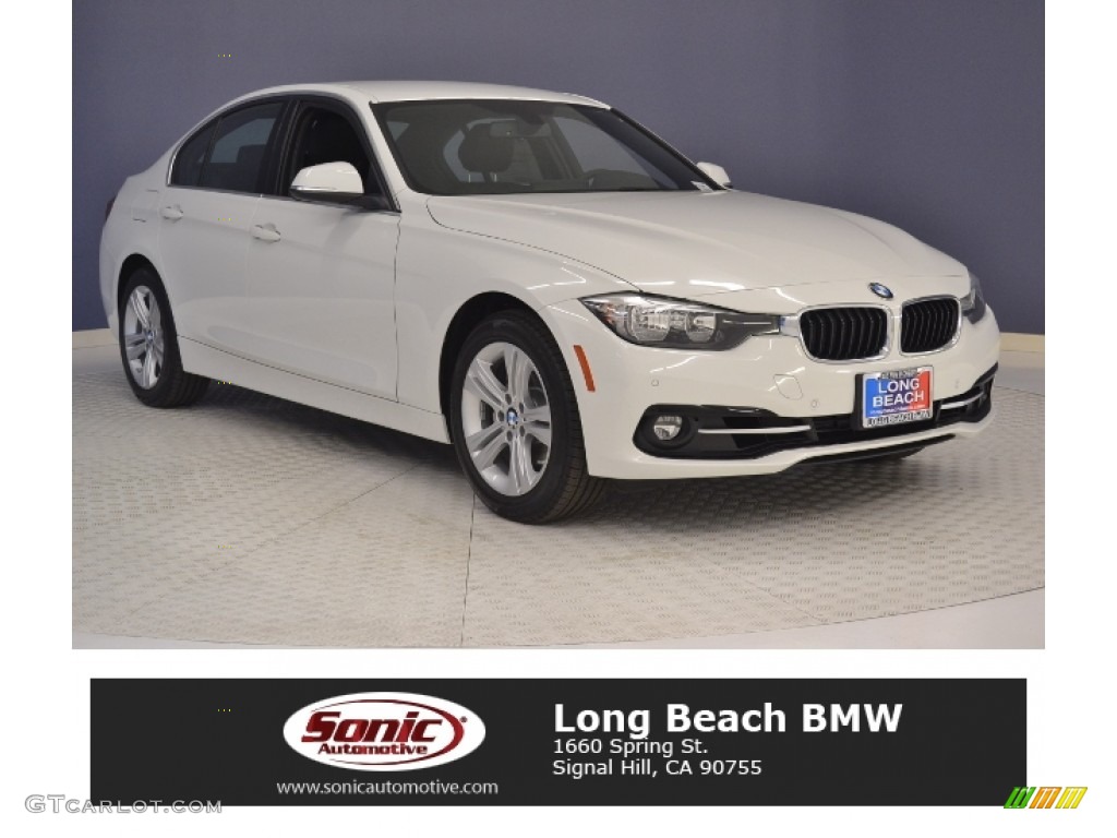 2017 3 Series 330i Sedan - Alpine White / Black photo #1